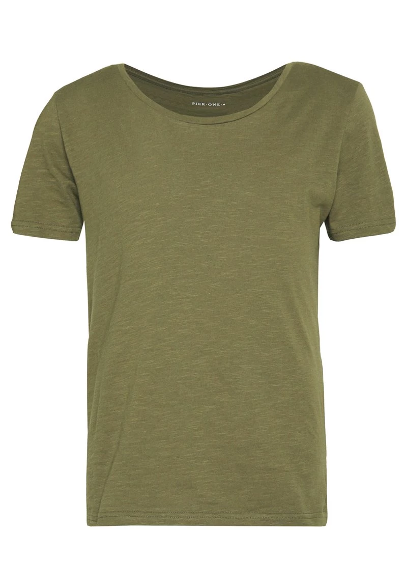 Pier One Hombre Camiseta Básica - Khaki 6 Pier One Hombre Camiseta Básica - Khaki - Imagen 4