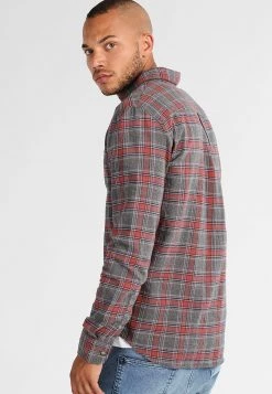 Pier One Hombre Camisa - Grey/coral -Ofertas Pier One Tienda 62192d2e542d4a69a08273483006118b