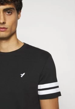 Pier One Camiseta Estampada - Black, Hombre -Ofertas Pier One Tienda 6b19b3d95a3e410fbe067acf773e94ce