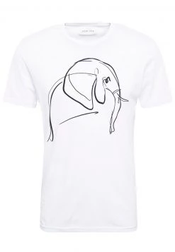 Pier One Camiseta Estampada - White, Hombre -Ofertas Pier One Tienda 6cf4fb08d5ad40358b3b0fc58aa0f7db