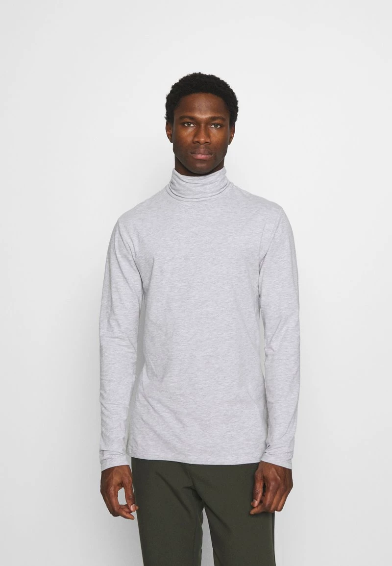 Pier One Hombre Camiseta De Manga Larga - Mottled Grey 3 Pier One Hombre Camiseta De Manga Larga - Mottled Grey