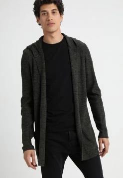 Pier One Chaqueta De Punto - Black/olive, Hombre