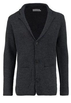 Pier One Chaqueta De Punto - Mottled Dark Grey, Hombre -Ofertas Pier One Tienda 6ed42d0de2004800aef666fff4a1b55c