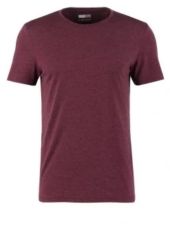 Pier One Hombre Camiseta Básica - Bordeaux Melange -Ofertas Pier One Tienda 70d93fbfbfcb418dbb72dc1b82e9413f