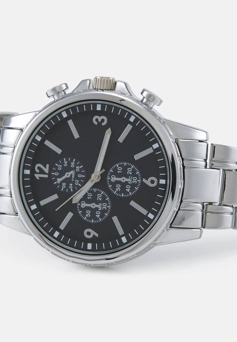 Pier One Unisexo UNISEX - Reloj - Silver-coloured/black 6 Pier One Unisexo UNISEX - Reloj - Silver-coloured/black - Imagen 4