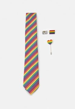 Pier One Hombre PRIDE RAINBOW PINS SET - Corbata - Multi-coloured
