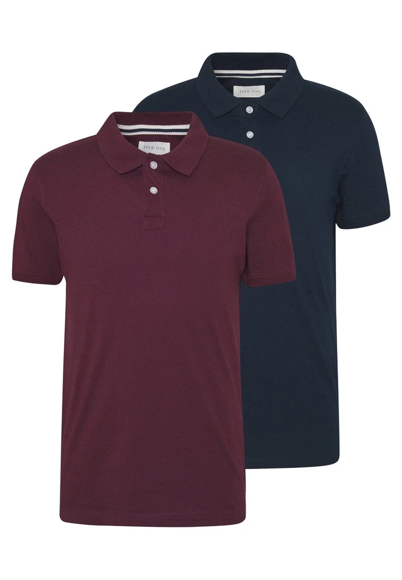 Pier One Hombre 2 PACK - Polo - Dark Blue/bordeaux 7 Pier One Hombre 2 PACK - Polo - Dark Blue/bordeaux - Imagen 5