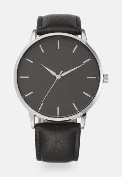 Pier One Unisexo Reloj - Black/silvercoloured