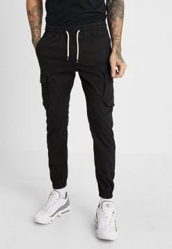 Pier One Pantalones Cargo - Black, Hombre