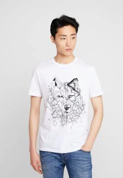 Pier One Hombre Camiseta Estampada - White