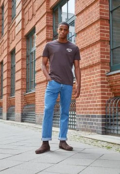 Pier One Hombre GRAPHIC T-SHIRT - Camiseta Estampada - Brown