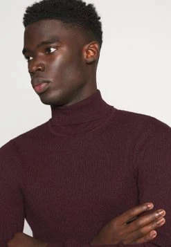 Pier One MUSCLE FIT TURTLE - Jersey De Punto - Mottled Bordeaux, Hombre -Ofertas Pier One Tienda 87bc9746f3cd48c78886c3726b9971e1
