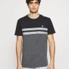 Pier One Hombre Camiseta Estampada - Black/grey -Ofertas Pier One Tienda 87df1c1549ab472992d01f60176f6e87