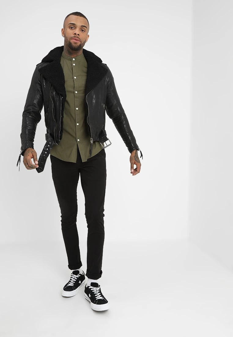 Pier One Hombre Camisa - Oliv 4 Pier One Hombre Camisa - Oliv - Imagen 2