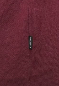 Pier One Hombre Camiseta Básica - Bordeaux -Ofertas Pier One Tienda 9adb824db7814404816f15713d049982