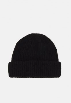 Pier One SHORT MICRO BEANIE UNISEX - Gorro - Black, Unisexo
