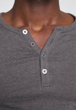 Pier One Hombre Camiseta De Manga Larga - Dark Grey Melange -Ofertas Pier One Tienda 9fa0bd08b6f44f73b85559e4ea2fd5b9