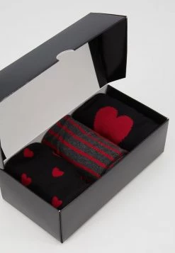 Pier One Hombre VALENTINES 3 PACK - Calcetines - Black/dark Red 11 Pier One Hombre VALENTINES 3 PACK - Calcetines - Black/dark Red -Ofertas Pier One Tienda a17a7a24c89647d88baaee79c244de07