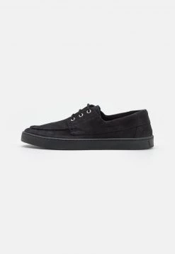 Pier One Hombre LEATHER - Zapatillas - Black