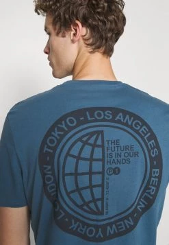 Pier One Hombre Camiseta Estampada - Blue -Ofertas Pier One Tienda a4c920d0a92d47a3b9541a79e5c59122