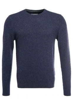 Pier One Hombre Jersey De Punto - Motled Dark Blue -Ofertas Pier One Tienda a52de4b38e964f9499a88ba9251a691e