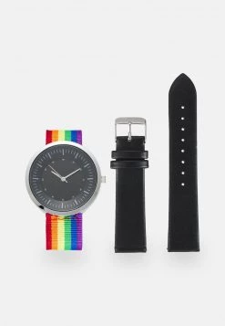 Pier One PRIDE SET UNISEX - Reloj - Multi-coloured/black, Unisexo