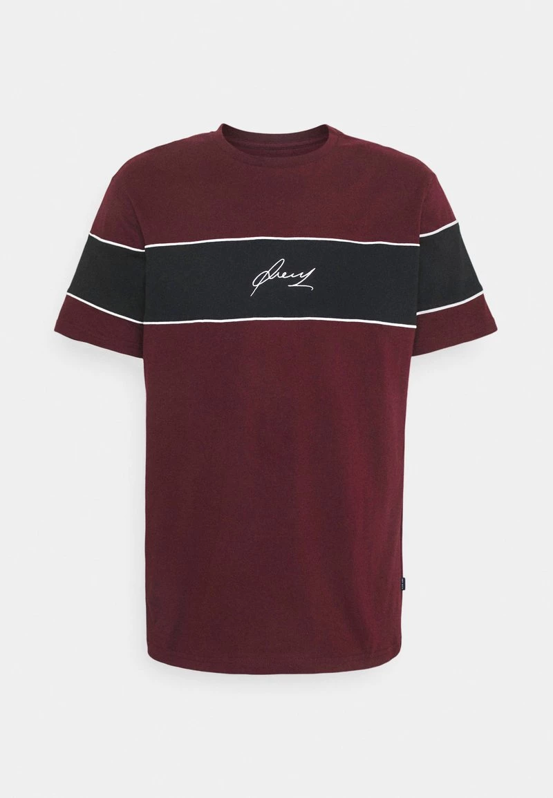 Pier One Hombre Camiseta Estampada - Bordeaux/black/white 7 Pier One Hombre Camiseta Estampada - Bordeaux/black/white - Imagen 5