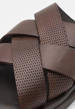 Pier One Hombre LEATHER - Sandalias Planas - Brown -Ofertas Pier One Tienda a89b9fdda0dd4135b3c3ba857c8059f4