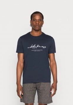 Pier One Hombre Camiseta Estampada - Dark Blue