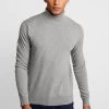 Pier One Jersey De Punto - Mottled Light Grey, Hombre