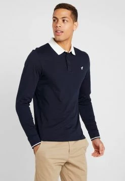 Pier One MUSCLE FIT - Polo - Dark Blue, Hombre