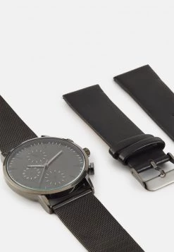 Pier One Unisexo SET - Reloj - Gunmetal/black -Ofertas Pier One Tienda ae8f9e1912d84bbeaa45ed6402d1e931