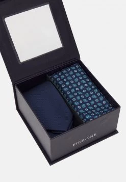 Pier One Hombre SET - Corbata - Dark Blue -Ofertas Pier One Tienda af4b67e3556f4f11b46933c2e819fe64