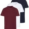 Pier One Hombre 3 PACK - Camiseta Básica - White/dark Blue/red -Ofertas Pier One Tienda b22996cf8ea74e22b29cab897962d0ba