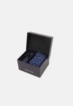 Pier One SET - Corbata - Dark Blue, Hombre