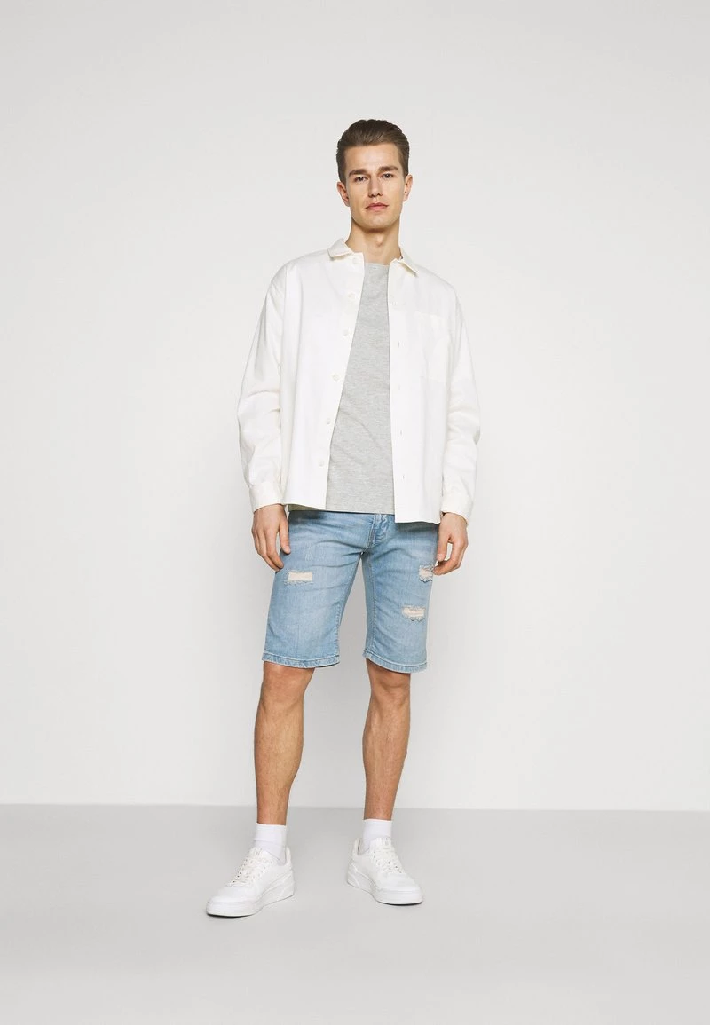 Pier One Hombre 3 PACK - Camiseta Básica - Black/grey/bordeaux 3 Pier One Hombre 3 PACK - Camiseta Básica - Black/grey/bordeaux