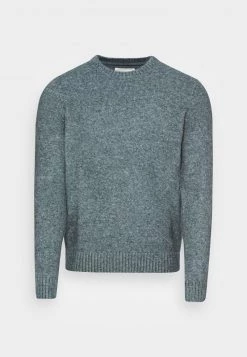 Pier One Hombre ESSENTIAL WINTER CREWNECK - Jersey De Punto - Blue/grey -Ofertas Pier One Tienda c26d7b44698a43aea8c1a8d34476f2b3