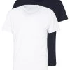 Pier One Hombre 2 PACK - Camiseta Básica - White/dark Blue -Ofertas Pier One Tienda c317d65fe9bd4dd2b5dfb2c9aa92192f