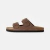 Pier One Unisexo LEATHER UNISEX - Sandalias Planas - Stone 2 Pier One Unisexo LEATHER UNISEX - Sandalias Planas - Stone -Ofertas Pier One Tienda cafa988474764d5d95b1f37224d187ab