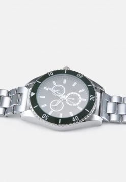 Pier One Unisexo UNISEX - Reloj - Silver-coloured/green -Ofertas Pier One Tienda cd939269d4a648bcae4e5d43b23c8847