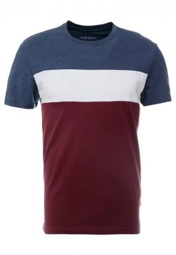 Pier One Hombre Camiseta Estampada - Bordeaux / Dark Blue -Ofertas Pier One Tienda d46de368a5e64dda9995710ec9cb589c