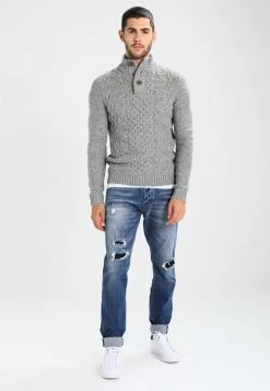 Pier One Hombre Jersey De Punto - Mottled Grey -Ofertas Pier One Tienda d5f02a1423104de1a12f3dde78d38f93