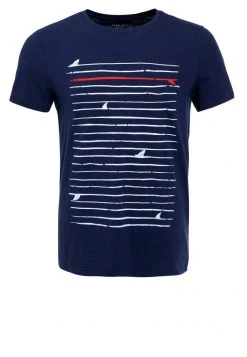 Pier One Camiseta Estampada - Navy, Hombre -Ofertas Pier One Tienda da5940f754eb4cdb850afdbd438d6931
