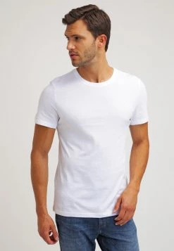 Pier One 2 PACK - Camiseta Básica - White/black, Hombre -Ofertas Pier One Tienda db5a52b513bc4cb5ade3596d469995e6