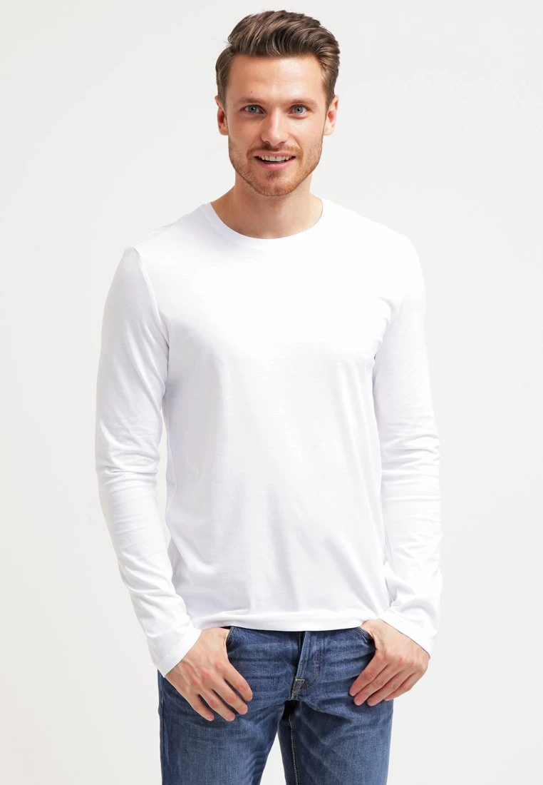 Pier One Hombre Camiseta De Manga Larga - White 3 Pier One Hombre Camiseta De Manga Larga - White