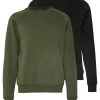 Pier One Hombre 2er Pack CREW NECK - Sudadera - Khaki/black -Ofertas Pier One Tienda de12feccbd1e47b3bbcb87b59c3bd67a