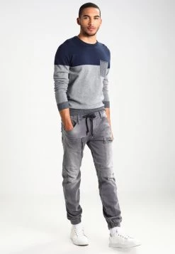 Pier One Jersey De Punto - Mottled Grey/dark Blue, Hombre -Ofertas Pier One Tienda e6cab26b75084caa99fa7dc2dba40c7c
