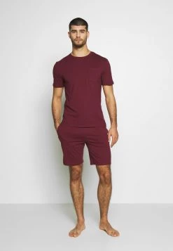 Pier One Hombre SET - Pijama - Bordeaux