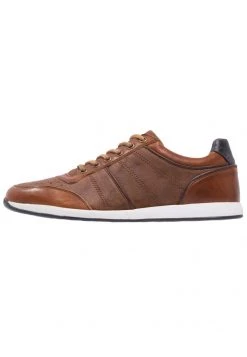 Pier One Hombre LEATHER - Zapatillas - Cognac