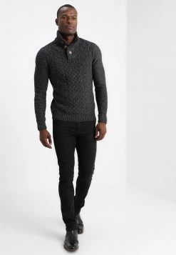Pier One Hombre Jersey De Punto - Mottled Dark Grey -Ofertas Pier One Tienda fb4670604c804915b43e1295f248ed28